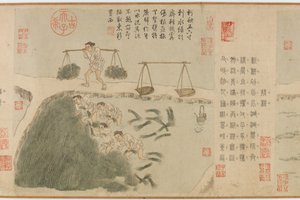 Tilling Rice, Yuan-dinasztia (tinta és színes papíron)